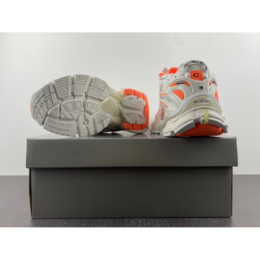 Balenciag* Runner Sneaker 'Eggshell Neon Orange'