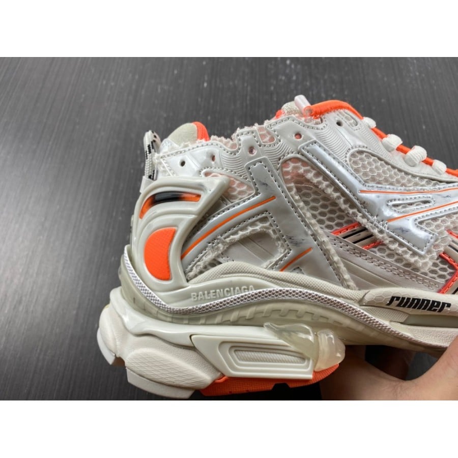 Balenciag* Runner Sneaker 'Eggshell Neon Orange'