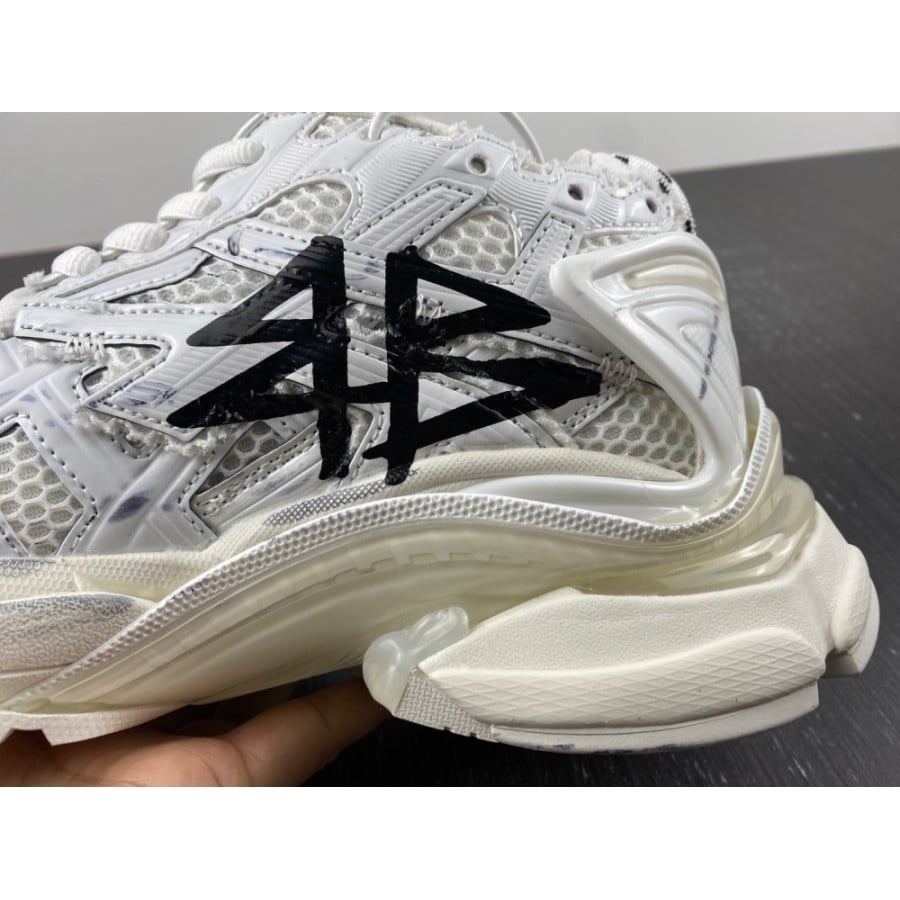 Balenciag* Runner Sneaker 'Graffiti - White Black'