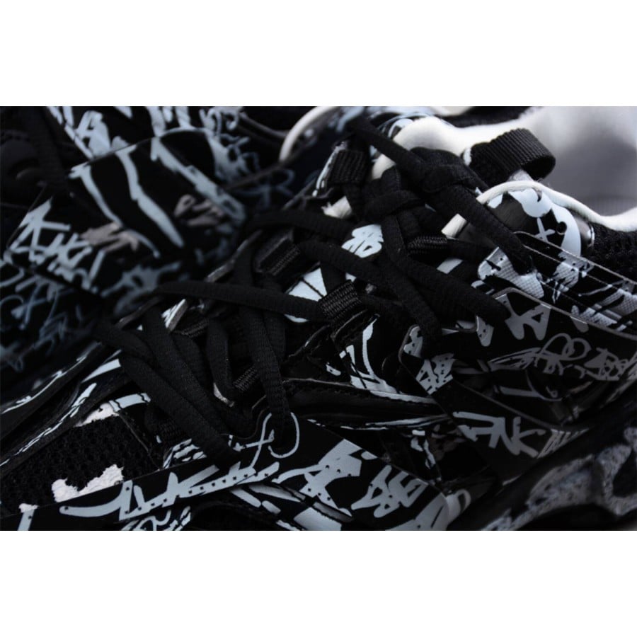 Balenciag* Track Sneaker 'Graffiti - Black White'