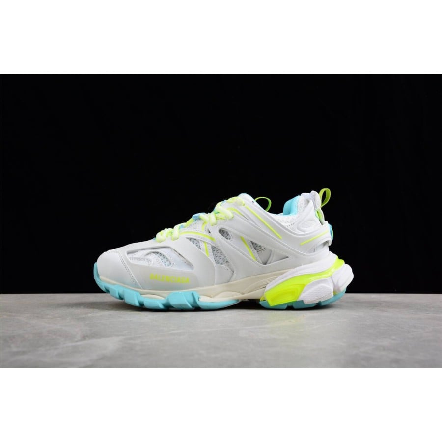 Balenciag* Wmns Track Sneaker 'White Neon Yellow'