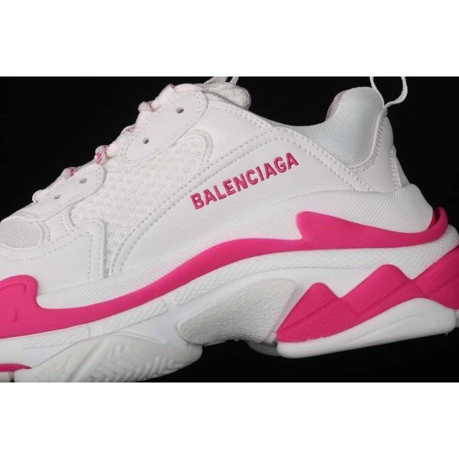 Balenciag* Wmns Triple S Sneaker 'White Fluo Pink'