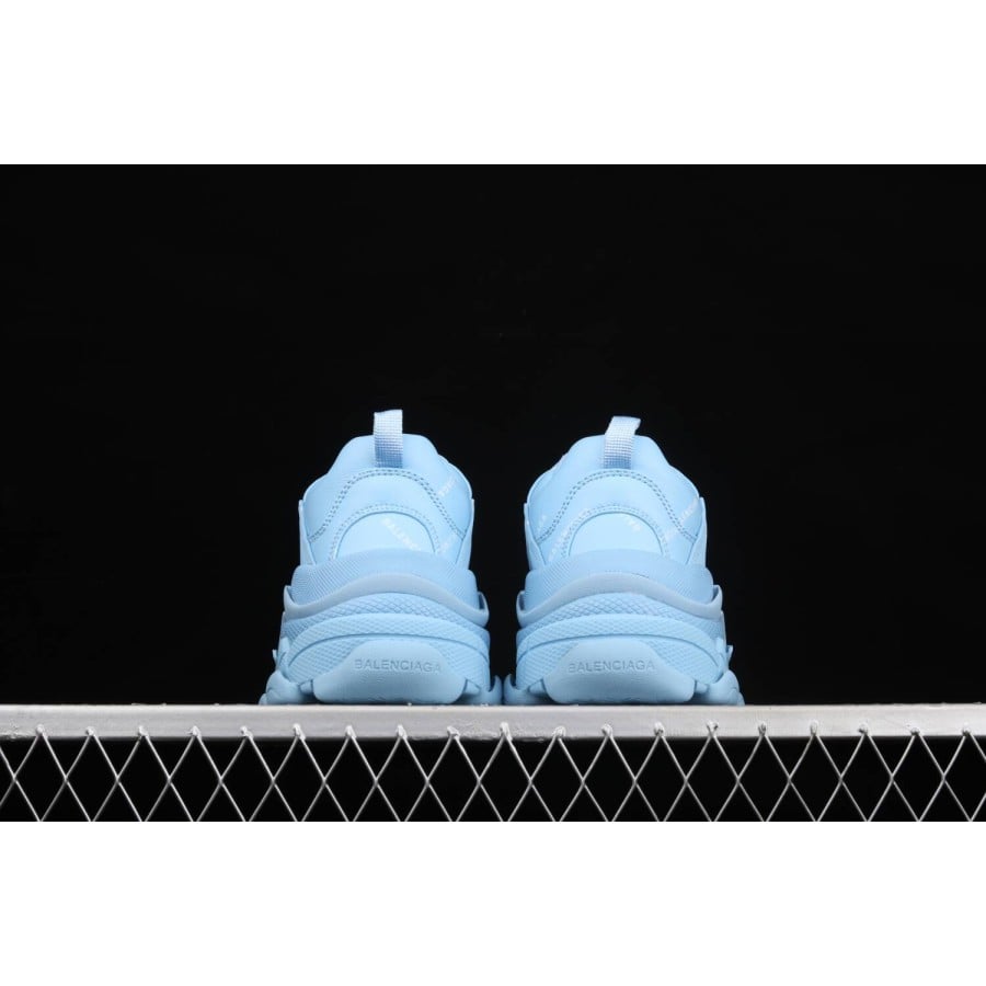 Balenciag* Wmns Triple S Sneaker 'Allover Logo - Light Blue'