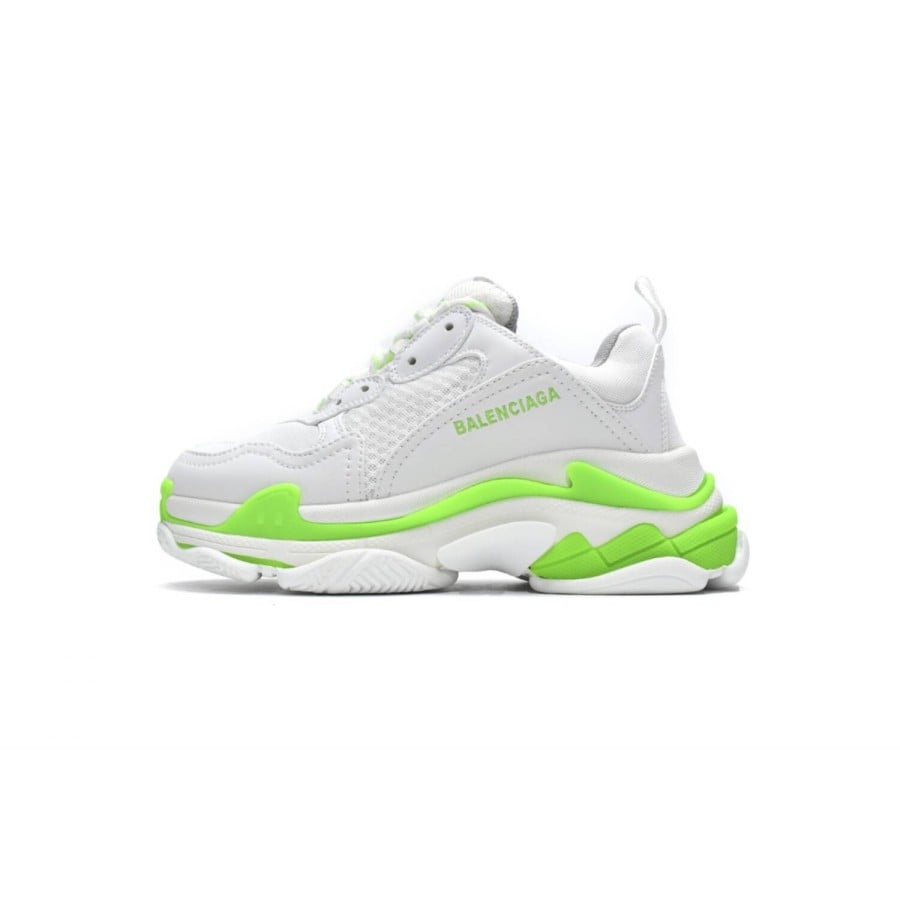 Balenciag* Triple S Sneaker 'White Fluo Green'