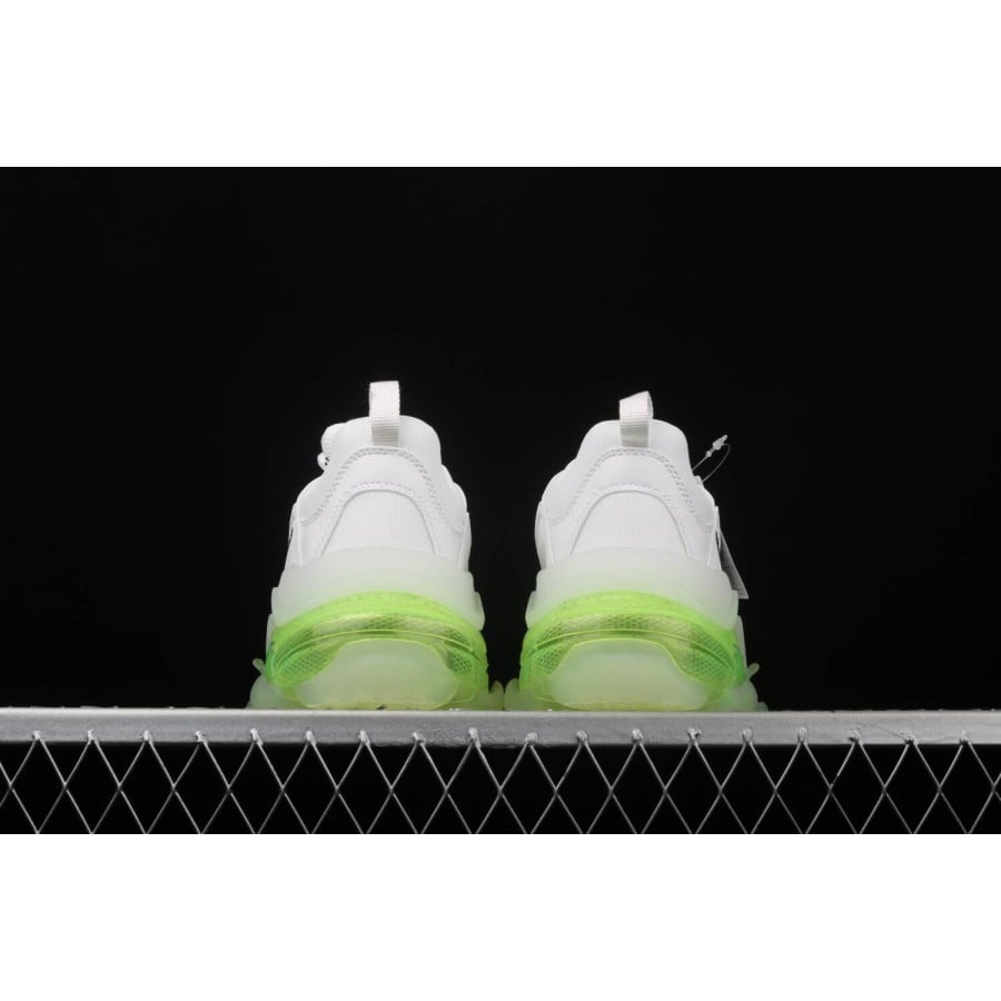 Balenciag* Triple S Sneaker 'Clear Sole - White Fluo Yellow'