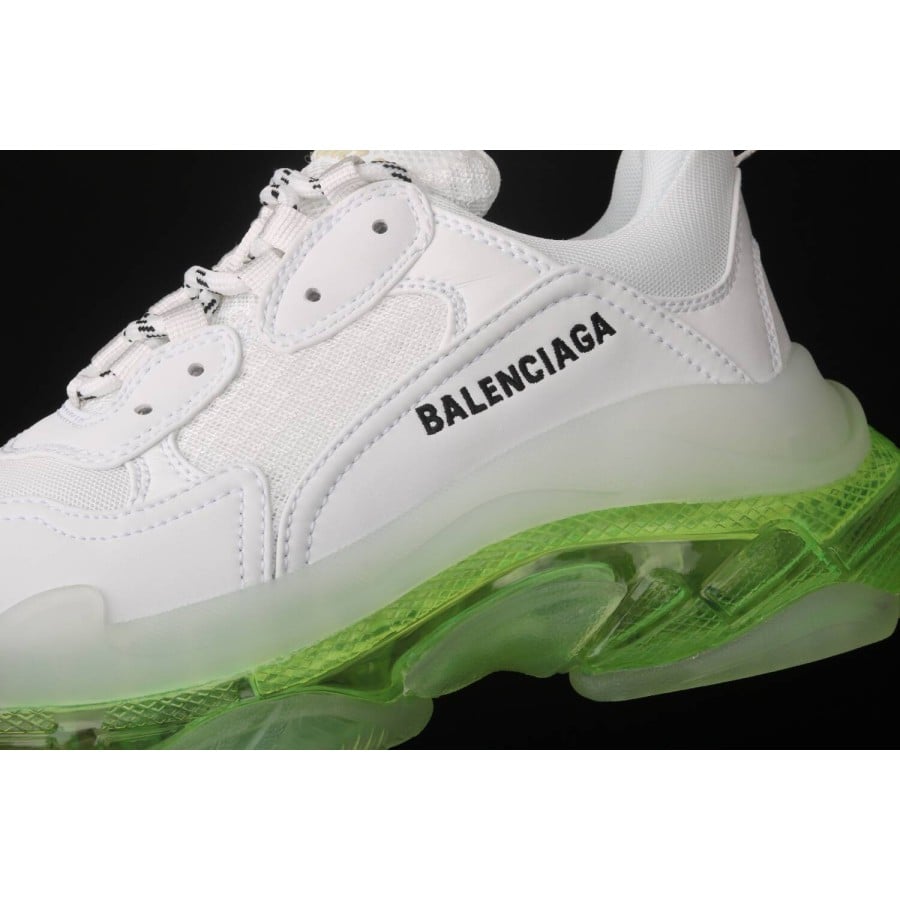 Balenciag* Triple S Sneaker 'Clear Sole - White Fluo Yellow'