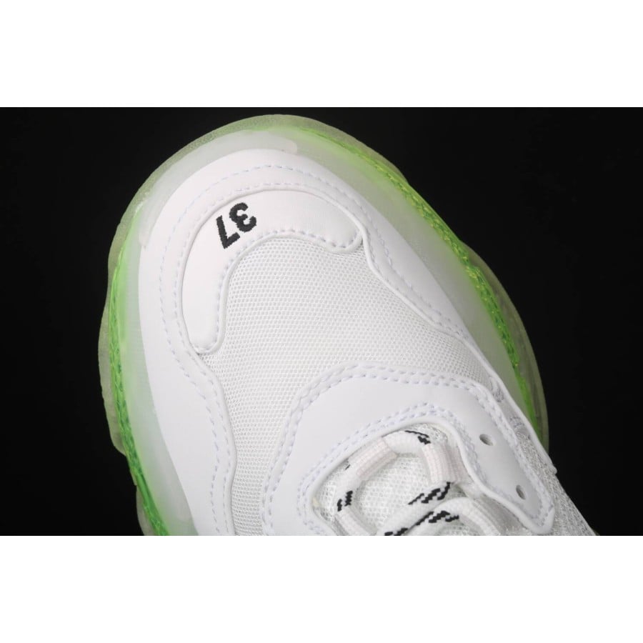 Balenciag* Triple S Sneaker 'Clear Sole - White Fluo Yellow'