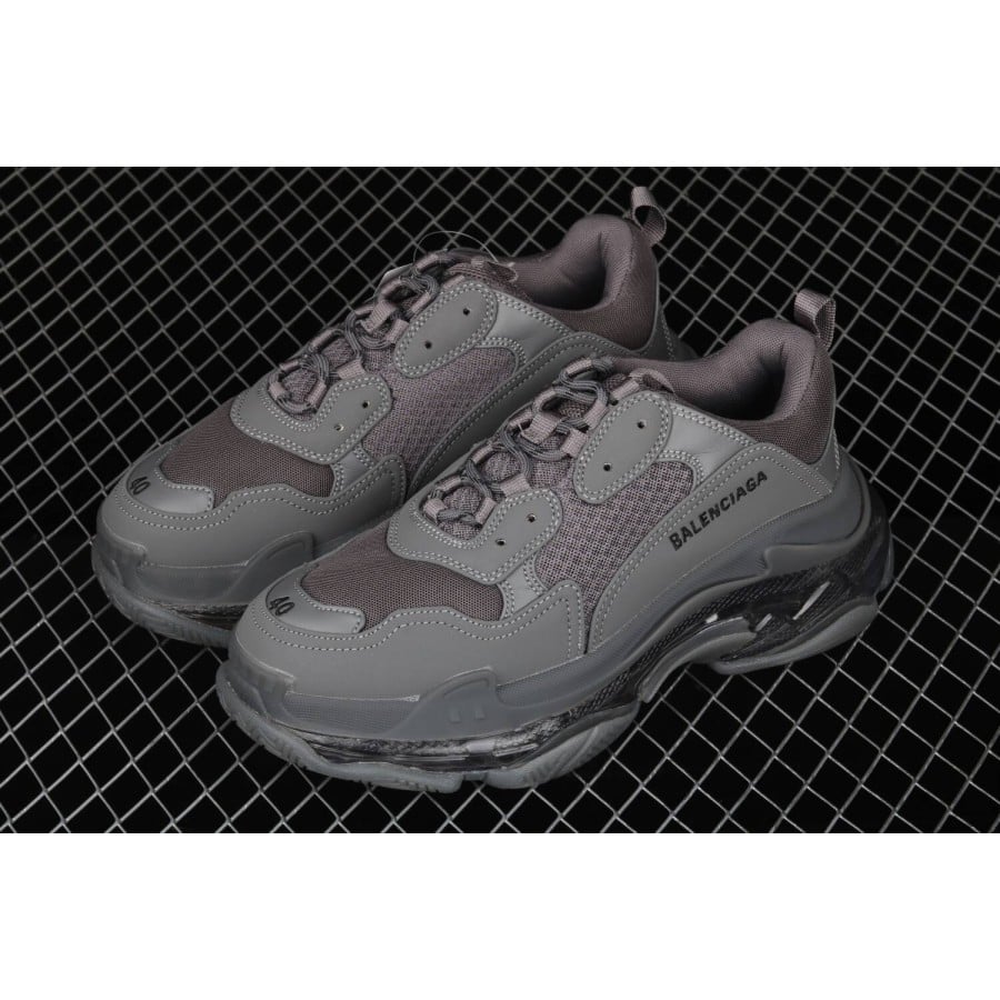 Balenciag* Triple S Sneaker 'Clear Sole - Dark Grey'