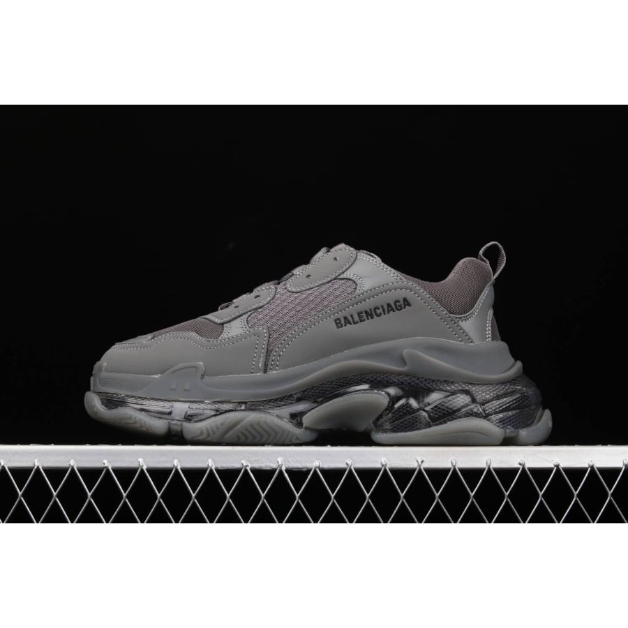 Balenciag* Triple S Sneaker 'Clear Sole - Dark Grey'