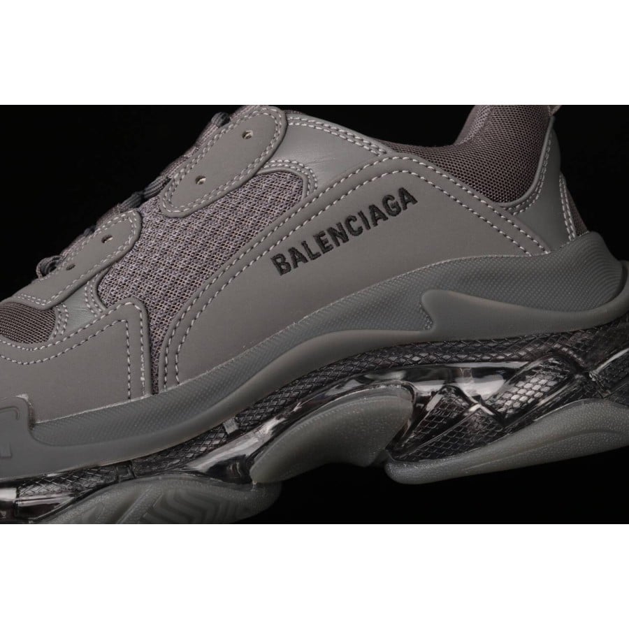 Balenciag* Triple S Sneaker 'Clear Sole - Dark Grey'